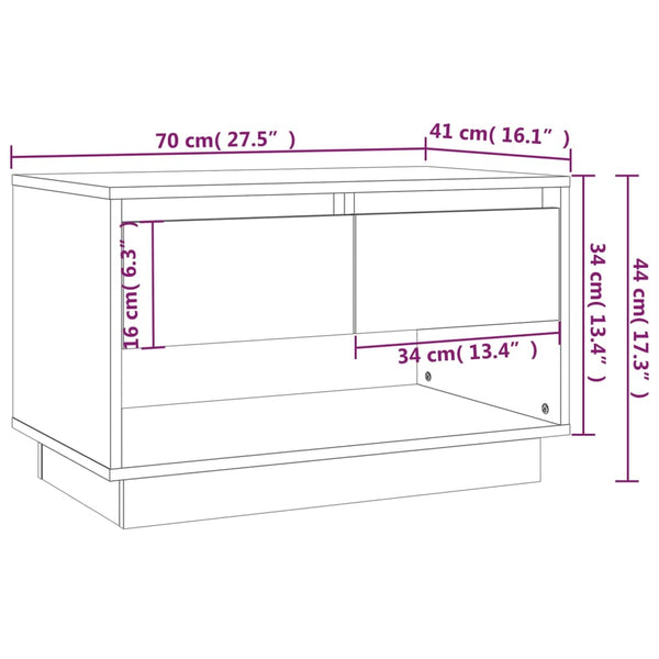 TV-Schrank Grau Sonoma 70 cm