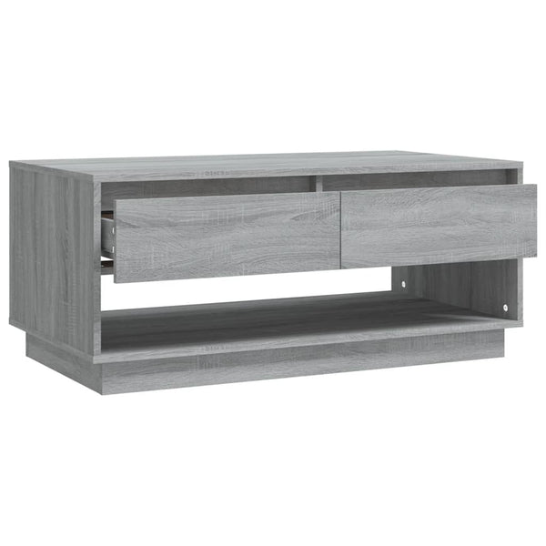 Grauer Couchtisch Sonoma, 102,5 cm