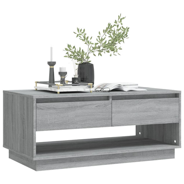 Grauer Couchtisch Sonoma, 102,5 cm