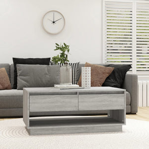 Grauer Couchtisch Sonoma, 102,5 cm
