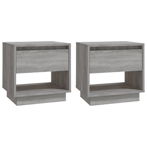 Nachttische Grau Sonoma 2er-Set