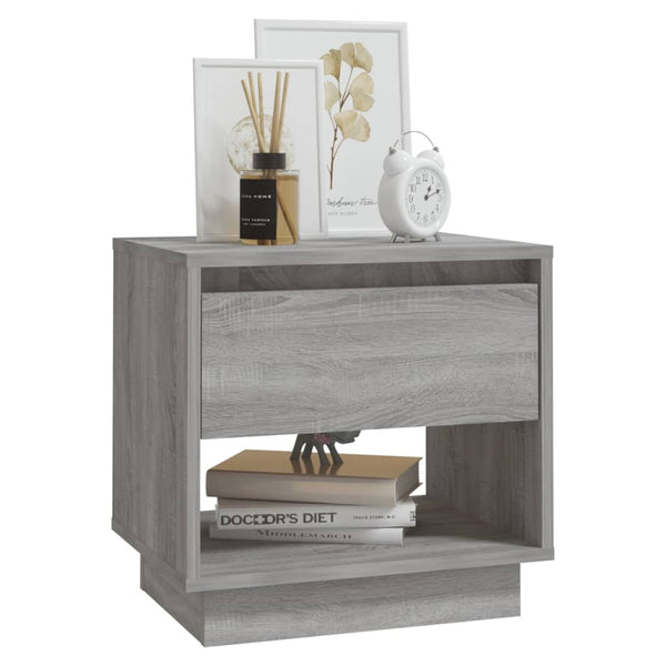 Nachttische Grau Sonoma 2er-Set