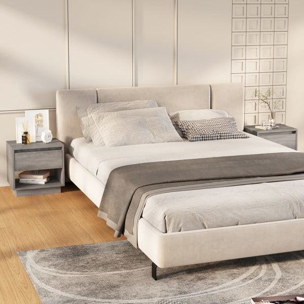 Nachttische Grau Sonoma 2er-Set