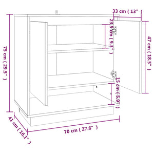 Sideboard Grau Sonoma 70 cm