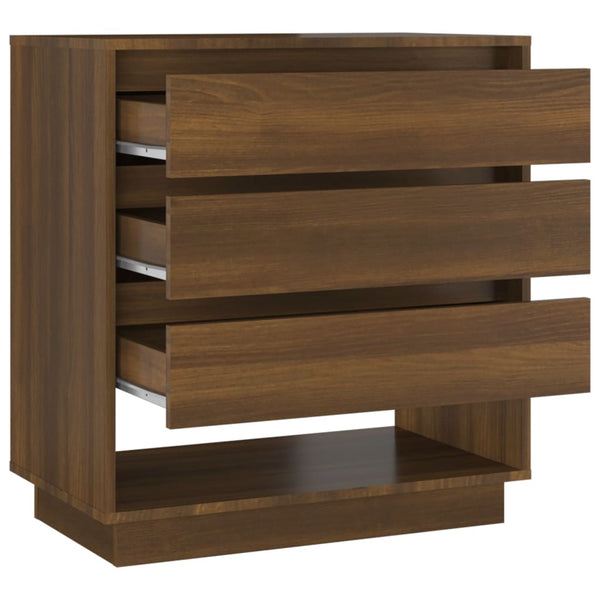 vidaXL Sideboard Brown Oak Look 70x41x75 cm Engineered Wood