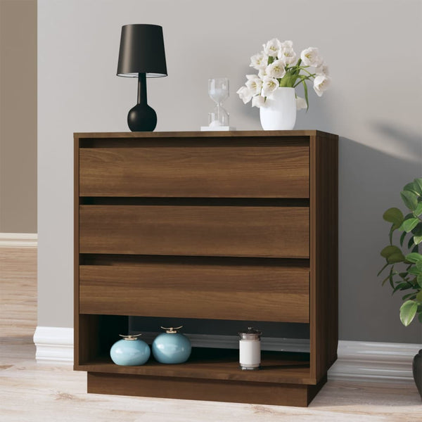 vidaXL Sideboard Brown Oak Look 70x41x75 cm Engineered Wood