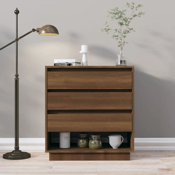 vidaXL Sideboard Brown Oak Look 70x41x75 cm Engineered Wood