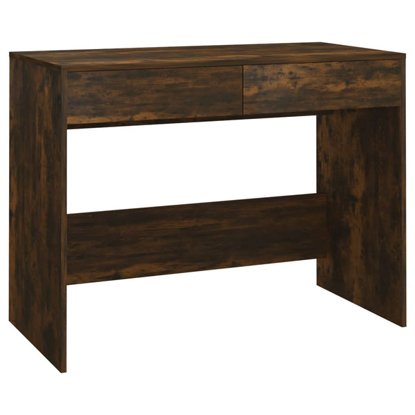 Schreibtisch Räuchereiche 101 cm mit Schubladen