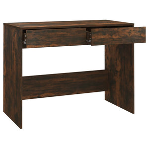 Schreibtisch Räuchereiche 101 cm mit Schubladen
