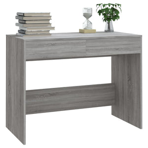 Schreibtisch Grau Sonoma 101 cm mit Schubladen