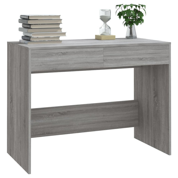 Schreibtisch Grau Sonoma 101 cm mit Schubladen