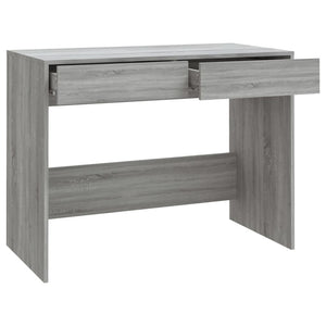 Schreibtisch Grau Sonoma 101 cm mit Schubladen