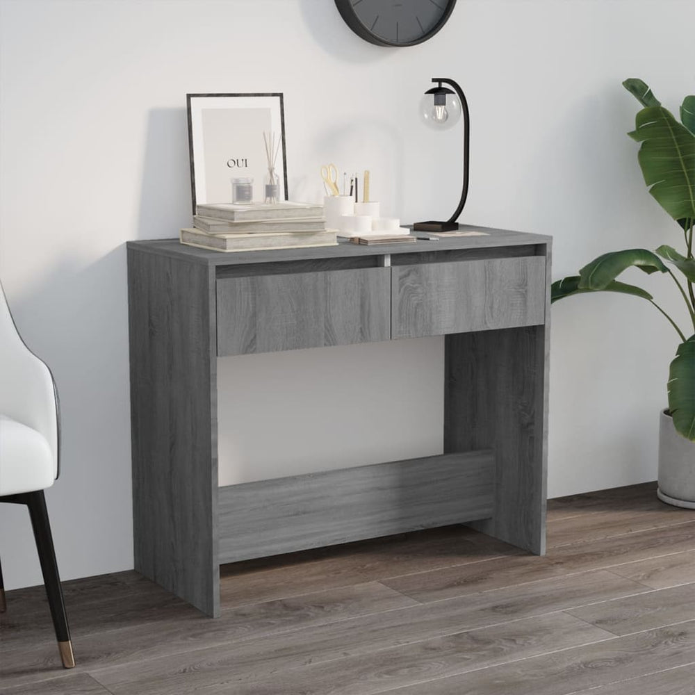 vidaXL Console Gris Sonoma 89x41x76,5 cm Bois d'ingénierie