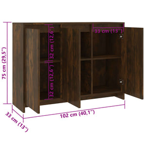 Sideboard Räuchereiche 102 cm