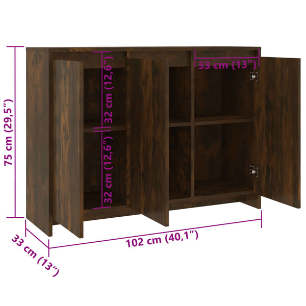 Sideboard Räuchereiche 102 cm