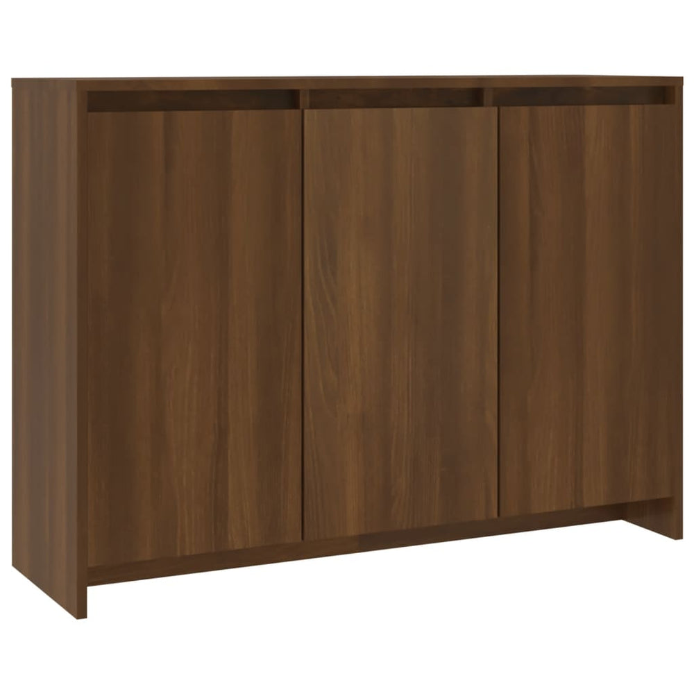 vidaXL Sideboard Brown Oak Look 102x33x75 cm Engineered Wood