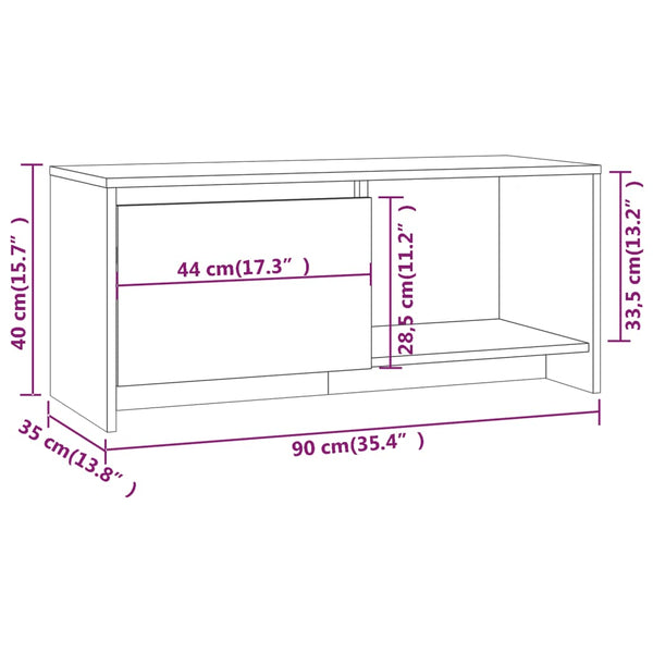 TV-Schrank Räuchereiche 90 cm