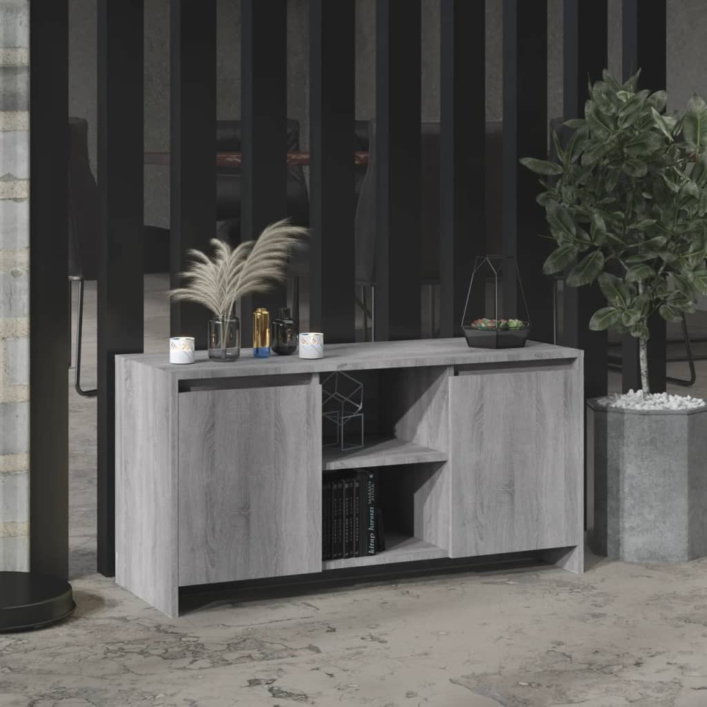 Meuble TV vidaXL gris Sonoma 102x37,5x52,5 cm bois d'ingénierie