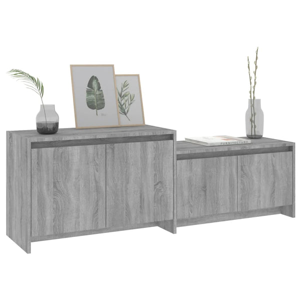 Grauer TV-Schrank Sonoma, 146,5 cm