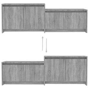 Grauer TV-Schrank Sonoma, 146,5 cm