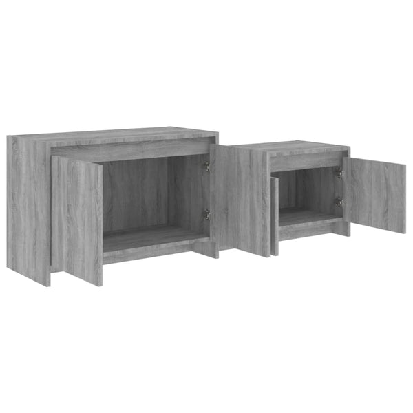 Grauer TV-Schrank Sonoma, 146,5 cm