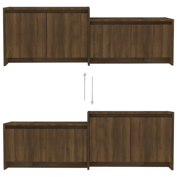 TV-Schrank Braun Eichen-Optik, 146,5 cm