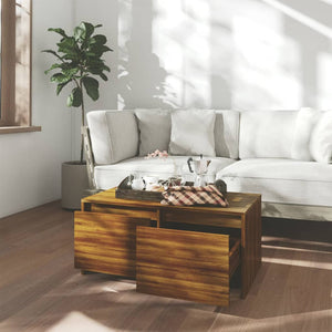 Couchtisch Braun Eichenoptik 90x50 cm