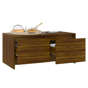 Couchtisch Braun Eichenoptik 90x50 cm