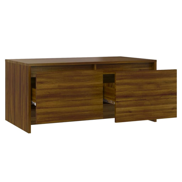 Couchtisch Braun Eichenoptik 90x50 cm