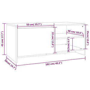 Couchtisch Grau Sonoma 102x50 cm