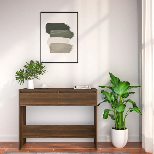 Konsolentisch Braun Eiche 100 cm