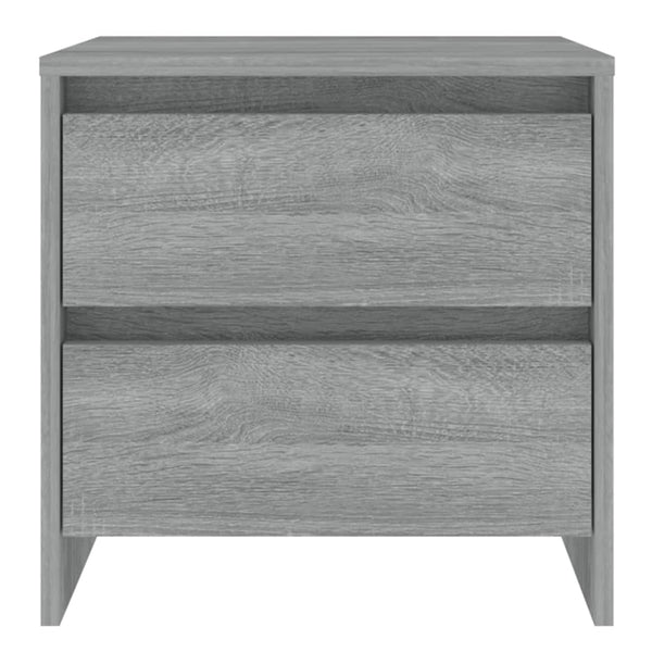 Grauer Nachttisch Sonoma Holz 45 cm
