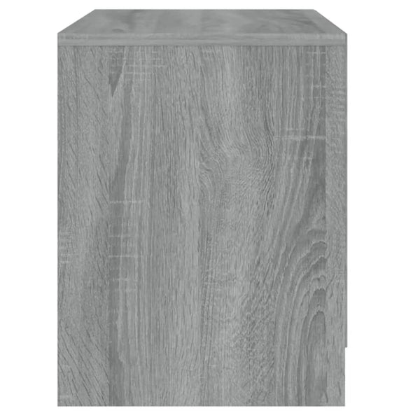 Grauer Nachttisch Sonoma Holz 45 cm