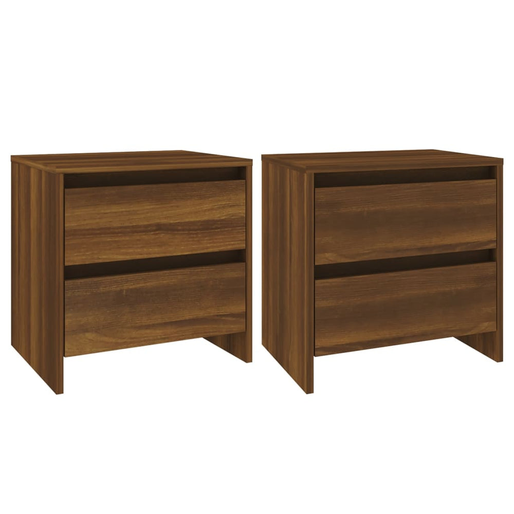 vidaXL Nightstands 2 pcs Brown Oak Look 45x34.5x44.5 cm