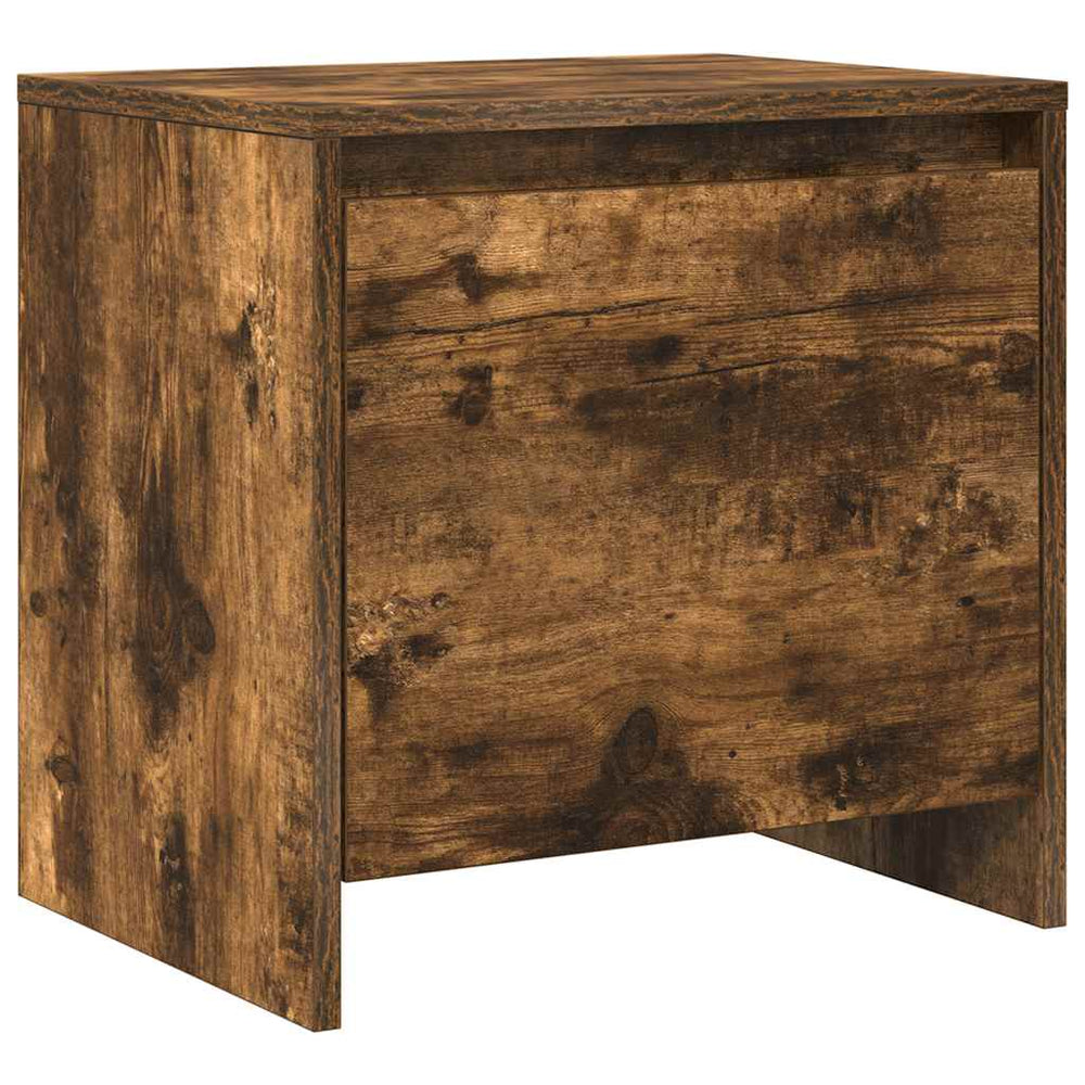vidaXL Bedside Cabinet Smoked Oak 45x34x44.5 cm Engineered Wood