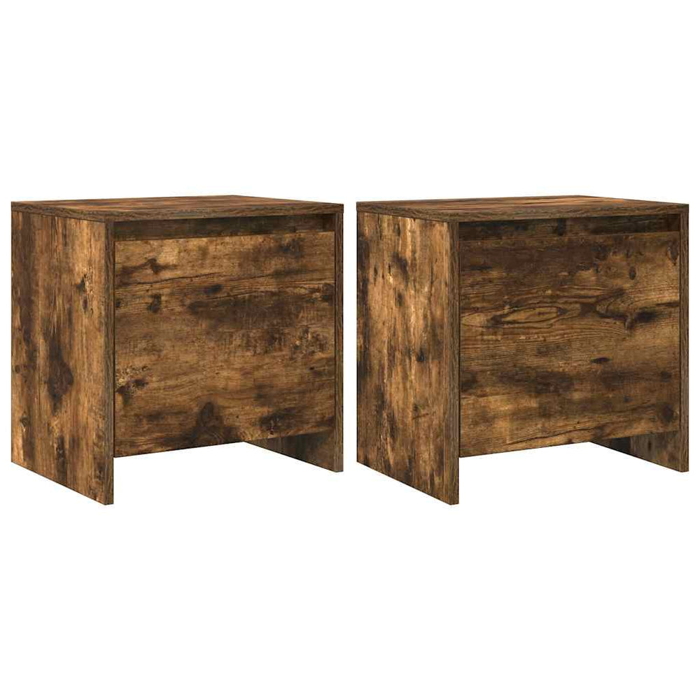 vidaXL Nightstands 2 pcs. Smoked Oak 45x34x44.5 cm Engineered Wood