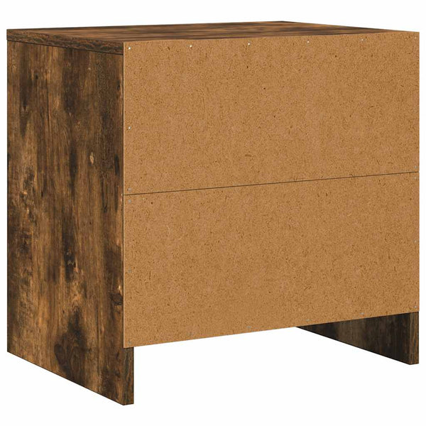 Nachttische 2er Set Räuchereiche 45x34 cm