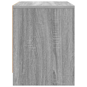 Grauer Nachttisch Sonoma Holz 45 cm