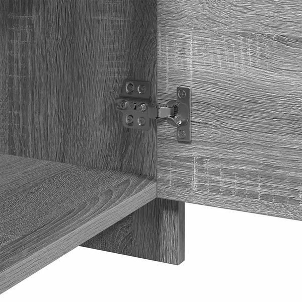 Grauer Nachttisch Sonoma Holz 45 cm