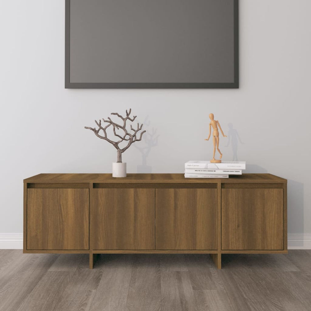 vidaXL TV Cabinet Brown Oak Look 120x30x40.5 cm Engineered Wood