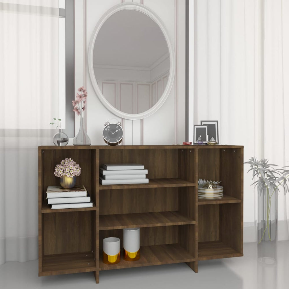 vidaXL Sideboard Brown Oak Look 120x30x75 cm Engineered Wood