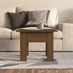 Couchtisch Braun Eichenoptik 55x55 cm