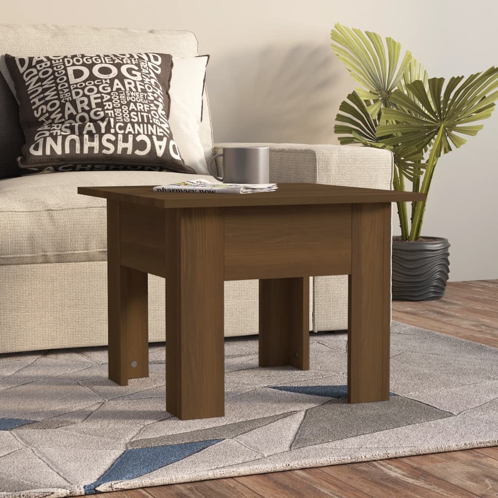 Couchtisch Braun Eichenoptik 55x55 cm