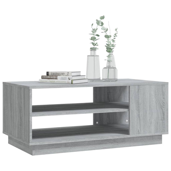 Grauer Couchtisch Sonoma, 102 cm