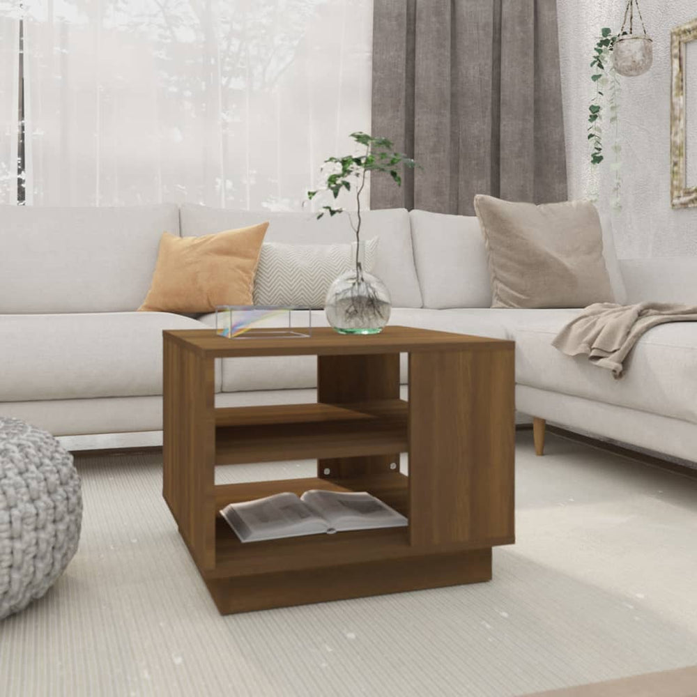 Couchtisch Eiche Braun 55x55 cm