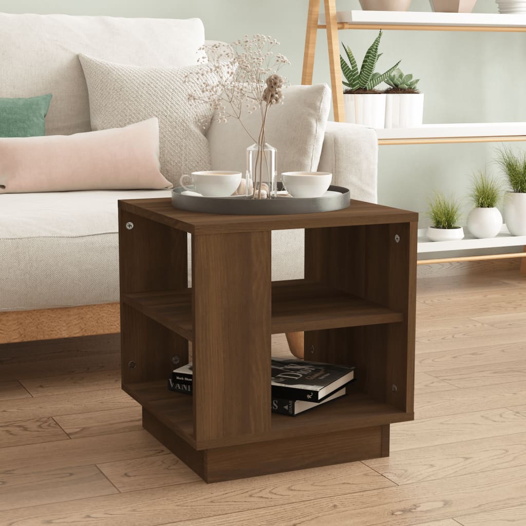Couchtisch Braun Eichenoptik 40x40 cm