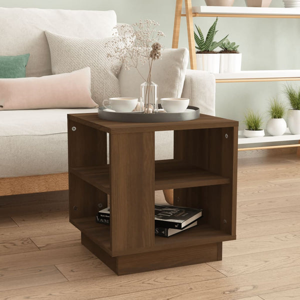 Couchtisch Braun Eichenoptik 40x40 cm