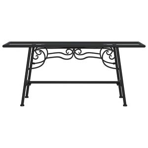Baumbank, 110 cm, Stahl, Schwarz