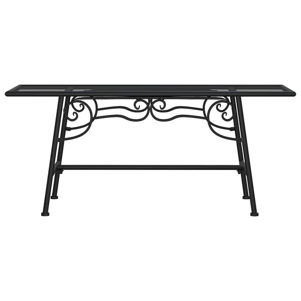 Baumbank, 110 cm, Stahl, Schwarz
