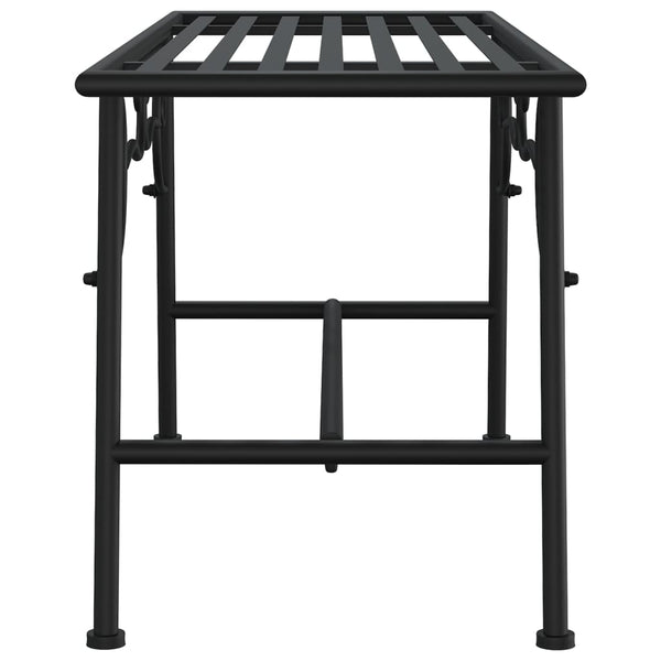 Baumbank, 110 cm, Stahl, Schwarz